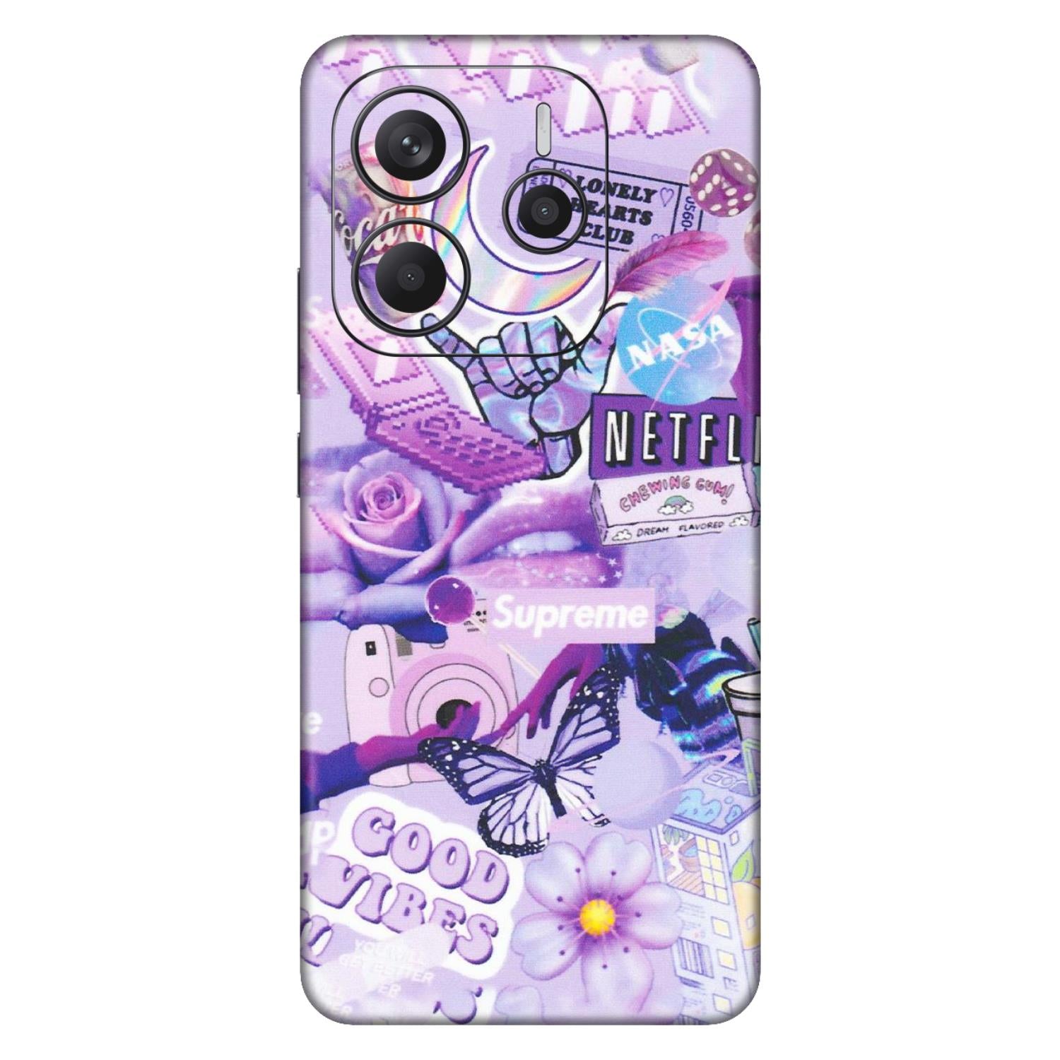Xiaomi Redmi Phone Skins (All Models) - Supreme Purple Magic - Matte Finish (M-88) Redmi Note 14 5G