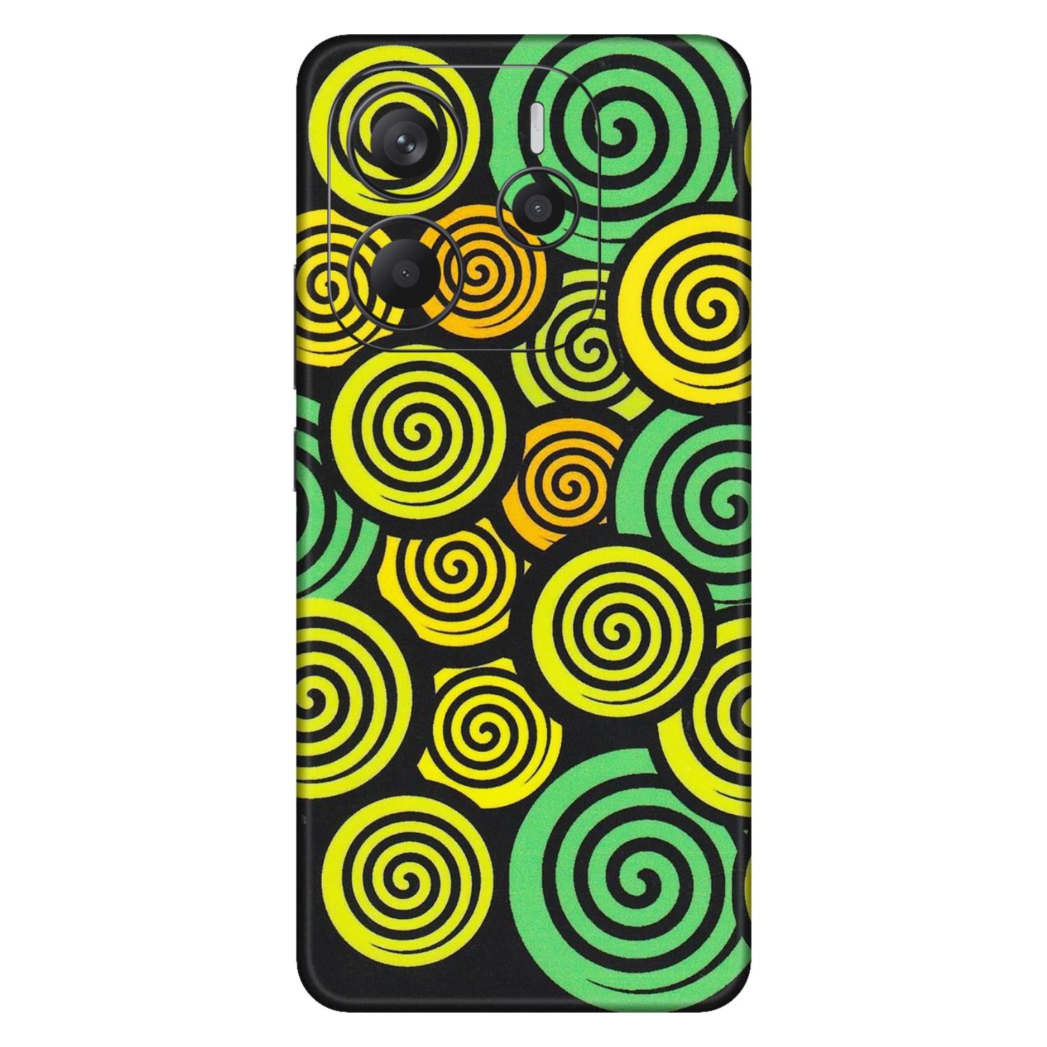 Xiaomi Redmi Phone Skins (All Models) - Crazy Spiral - Matte Finish (M-91) Redmi Note 14 5G