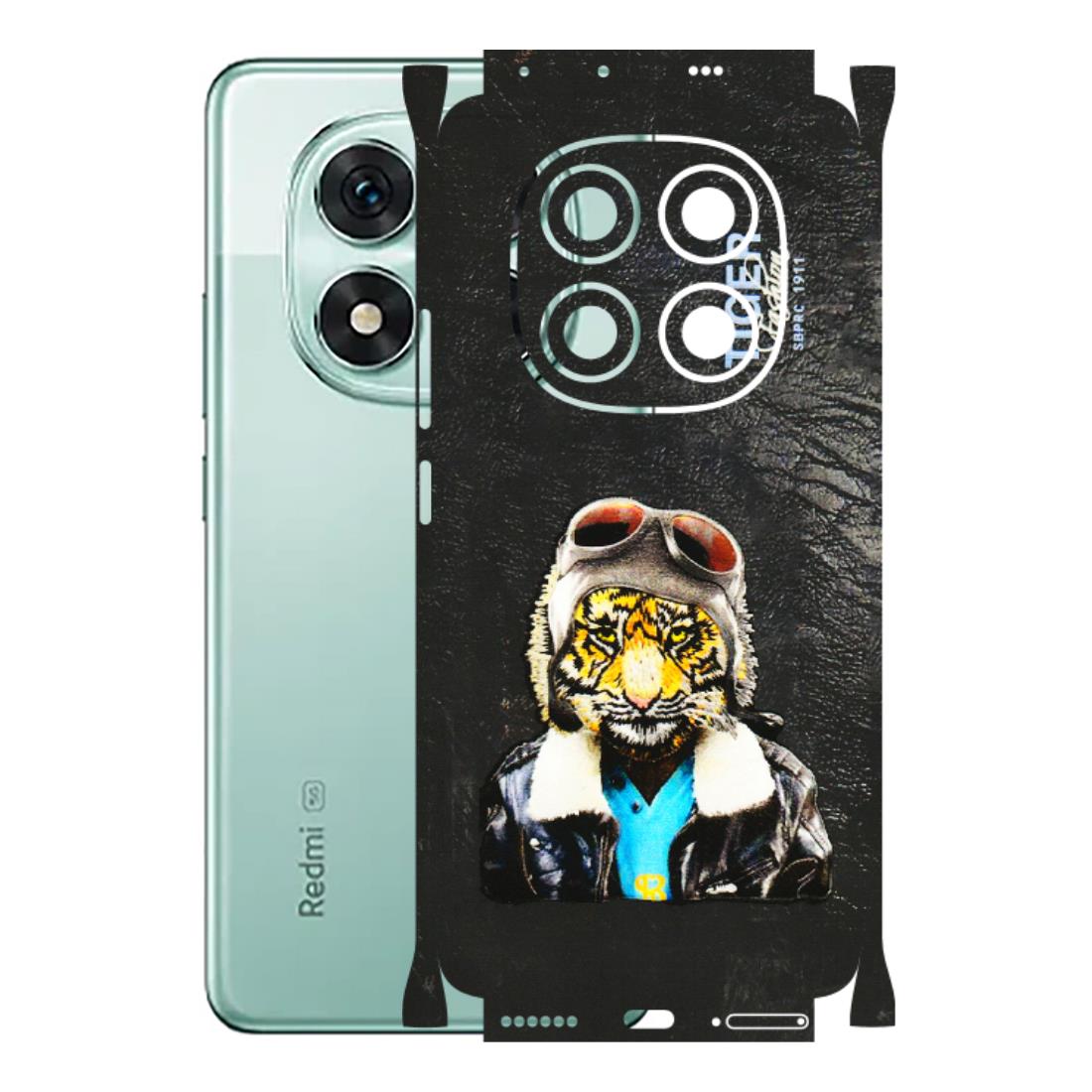 Xiaomi Redmi Phone Skins (All Models) - Rider Tiger - 3D Embossed Finish (L-113) Redmi Note 14 Pro 5G