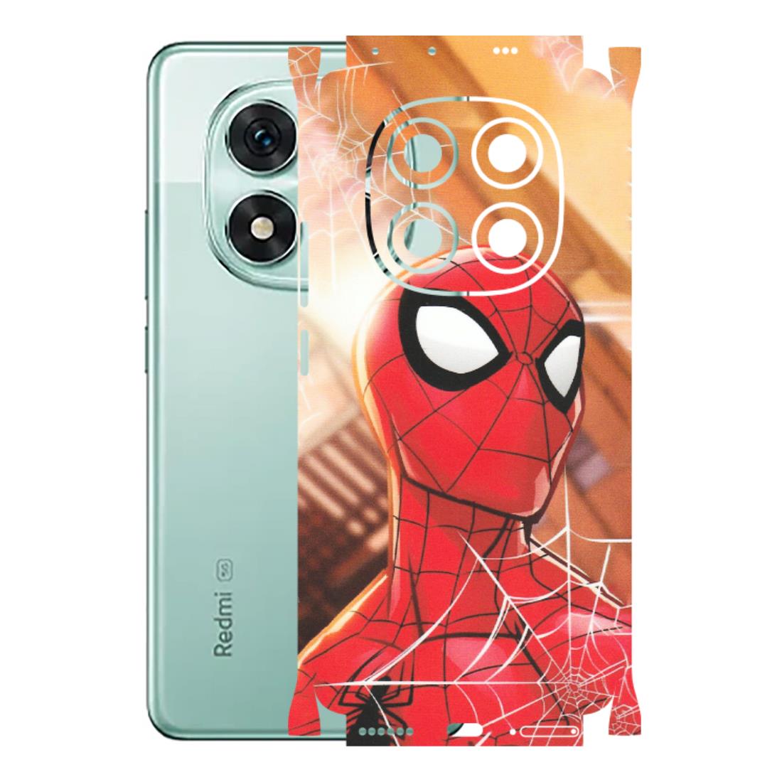 Xiaomi Redmi Phone Skins (All Models) - Spiderman Face New - Matte Finish (M-41) Redmi Note 14 Pro 5G