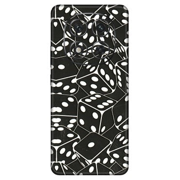 Xiaomi Redmi Phone Skins (All Models) - Big Black Dices - 3D Embossed Finish (L-106) Redmi Note 14 Pro 5G