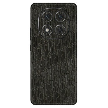 Xiaomi Redmi Phone Skins (All Models) - Black Abstract Pattern - 3D Embossed Finish (L-117) Redmi Note 14 Pro 5G