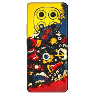 Xiaomi Redmi Phone Skins (All Models) - Pacific Doodle Art - 3D Embossed Finish (L-120) Redmi Note 14 Pro 5G