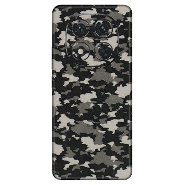 Xiaomi Redmi Phone Skins (All Models) - Black/Grey Camoflaunge - 3D Embossed Finish (L-142) Redmi Note 14 Pro 5G