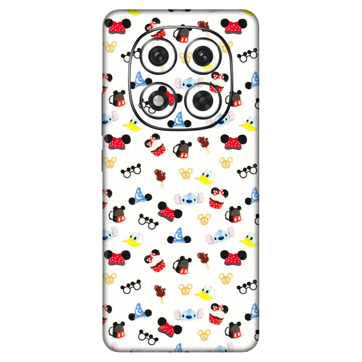 Xiaomi Redmi Phone Skins (All Models) - Minnie Mouse & Donald Doodles s - 3D Embossed Finish (L-194) Redmi Note 14 Pro 5G