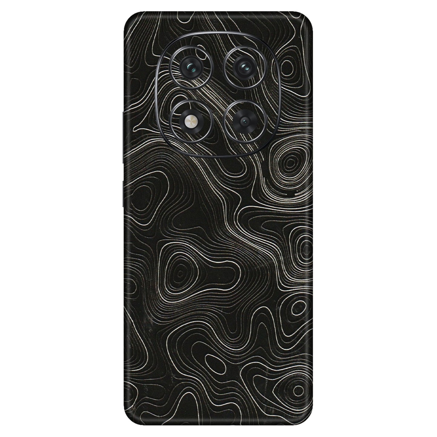 Xiaomi Redmi Phone Skins (All Models) - Black Swirl - 3D Embossed Finish (L-196) Redmi Note 14 Pro 5G