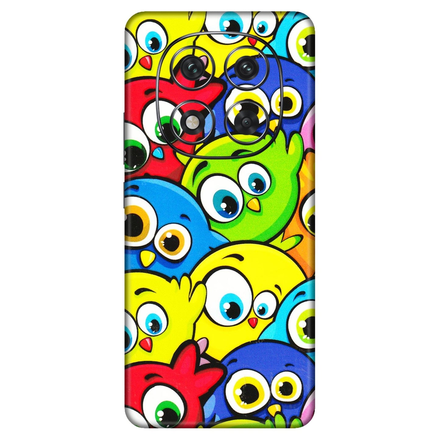 Xiaomi Redmi Phone Skins (All Models) - Cute Fluffy Birds - 3D Embossed Finish (L-213) Redmi Note 14 Pro 5G