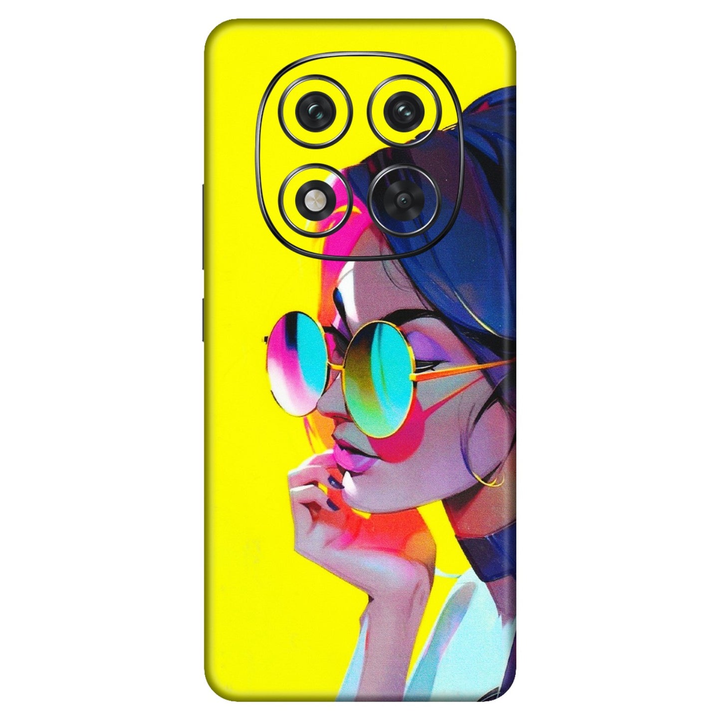 Xiaomi Redmi Phone Skins (All Models) - Bold Stylish Girl - 3D Embossed Finish (L-222) Redmi Note 14 Pro 5G
