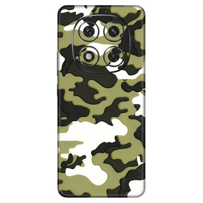 Xiaomi Redmi Phone Skins (All Models) - Camouflages White And Green - 3D Embossed Finish (L-243) Redmi Note 14 Pro 5G