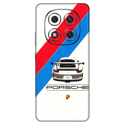 Xiaomi Redmi Phone Skins (All Models) - Porche Car Sober Logo - 3D Embossed Finish (L-248) Redmi Note 14 Pro 5G
