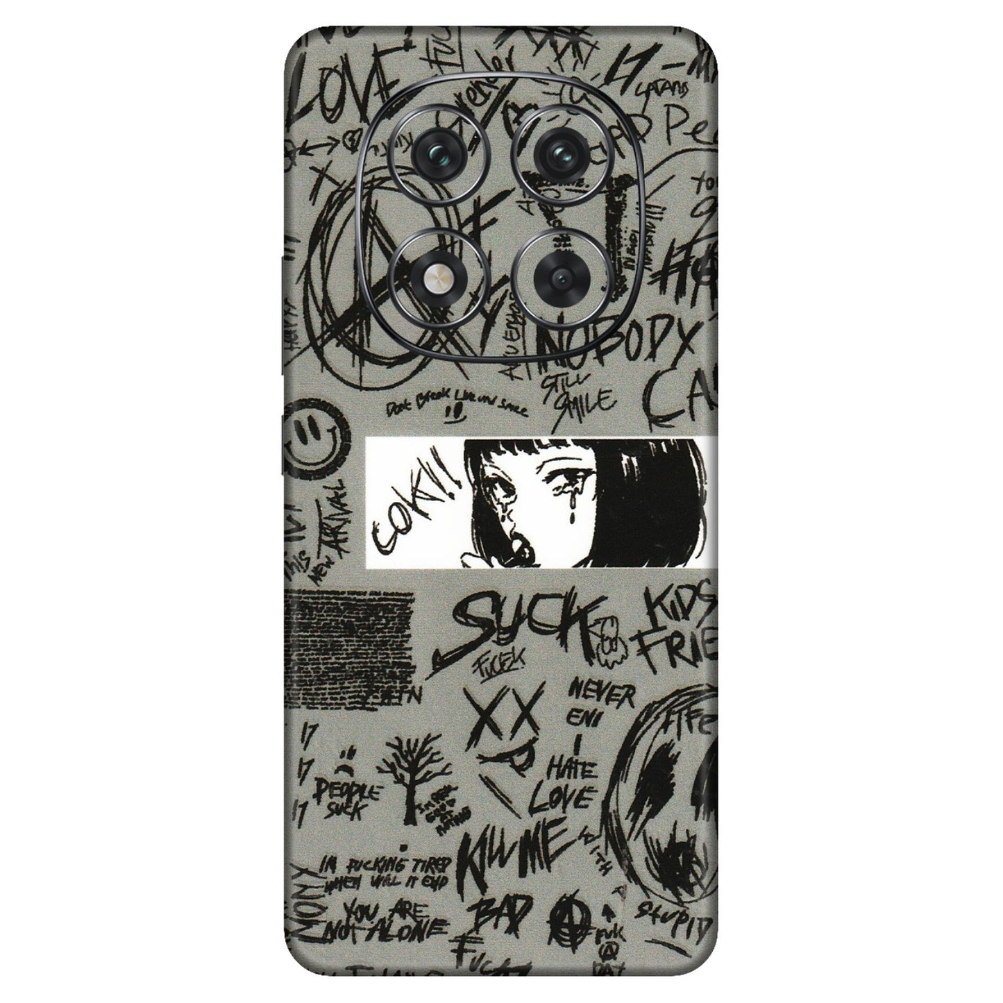 Xiaomi Redmi Phone Skins (All Models) - Never Have Love Anime - 3D Embossed Finish (L-260) Redmi Note 14 Pro 5G