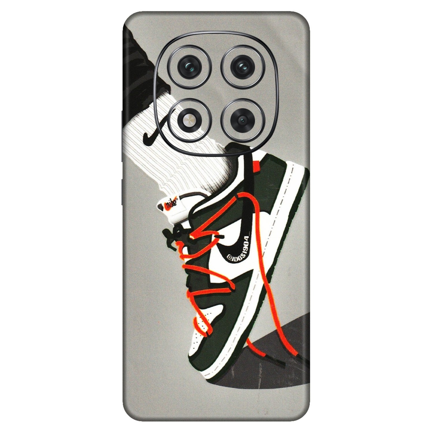 Xiaomi Redmi Phone Skins (All Models) - New Grey Sneaker - 3D Embossed Finish (L-261) Redmi Note 14 Pro 5G