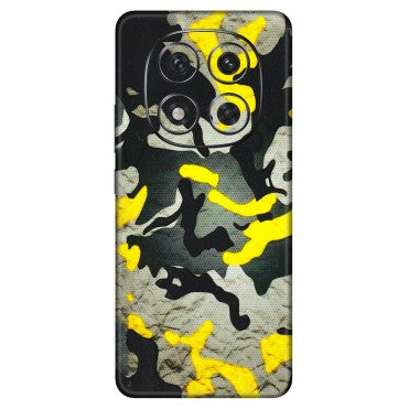 Xiaomi Redmi Phone Skins (All Models) - Yellow Camouflage - 3D Embossed Finish (L-61) Redmi Note 14 Pro 5G