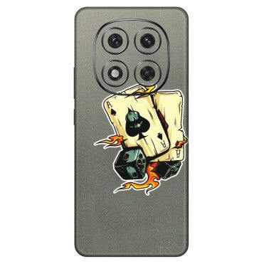 Xiaomi Redmi Phone Skins (All Models) - Grey Cards Of Ace - 3D Embossed Finish (L-77) Redmi Note 14 Pro 5G