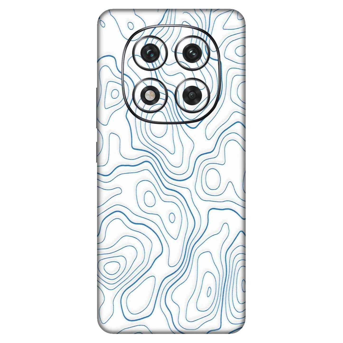 Xiaomi Redmi Phone Skins (All Models) - Blue And White Swirls - Matte Finish (M-139) Redmi Note 14 Pro 5G