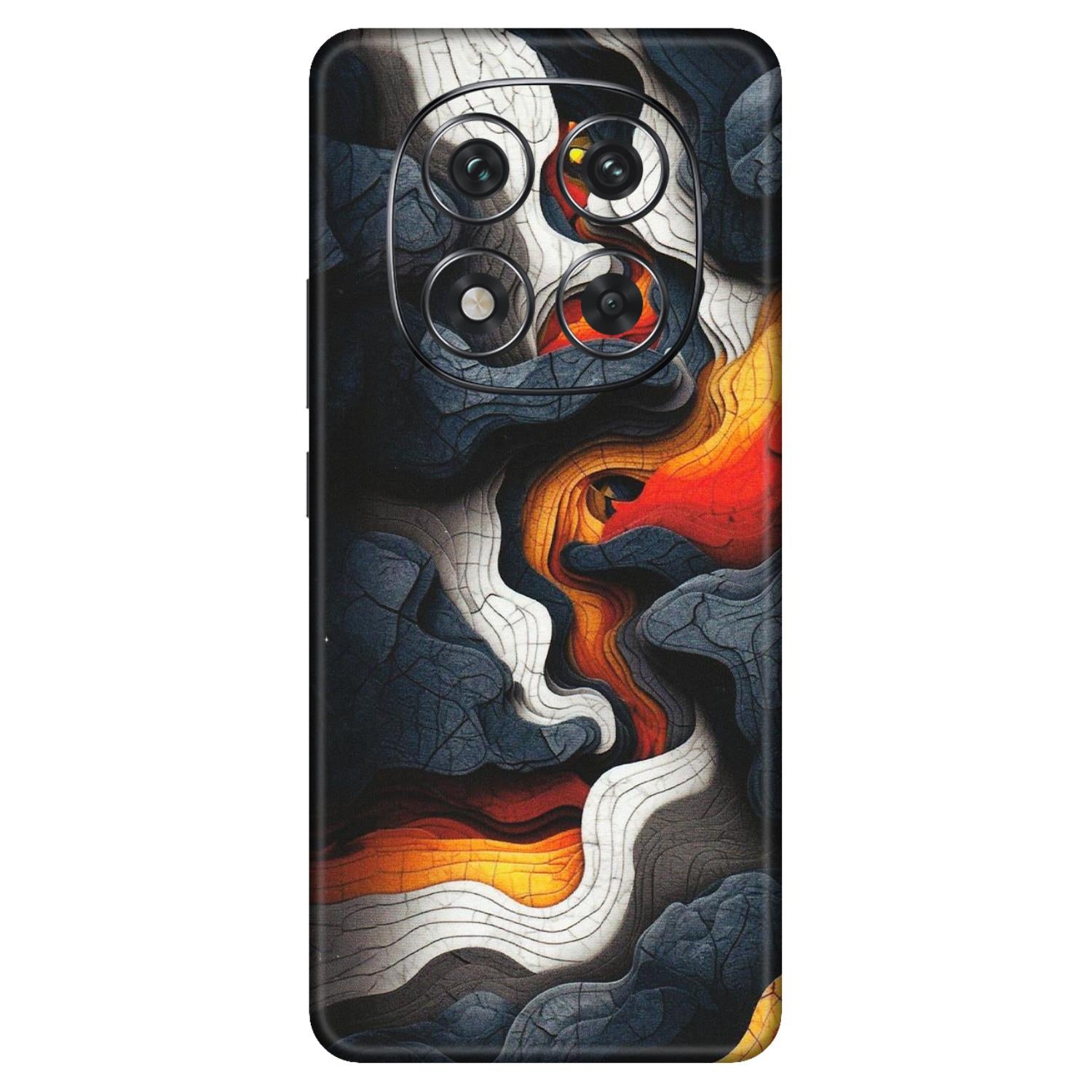 Xiaomi Redmi Phone Skins (All Models) - Abstract Volcanic Layers - Matte Finish (M-52) Redmi Note 14 Pro 5G