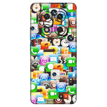 Xiaomi Redmi Phone Skins (All Models) - All Apple Icons - Matte Finish (M-93) Redmi Note 14 Pro 5G