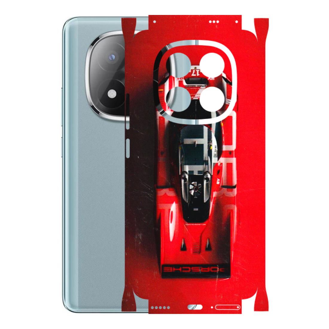 Xiaomi Redmi Phone Skins (All Models) - Red Porsche Car Logo - 3D Embossed Finish (L-315) Redmi Note 14 Pro Plus 5G