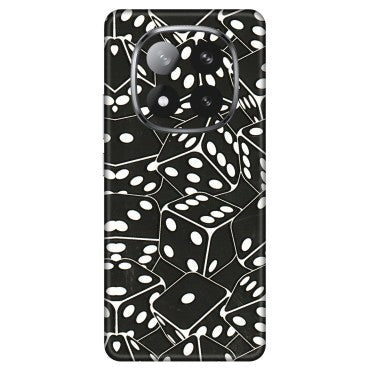 Xiaomi Redmi Phone Skins (All Models) - Big Black Dices - 3D Embossed Finish (L-106) Redmi Note 14 Pro Plus 5G