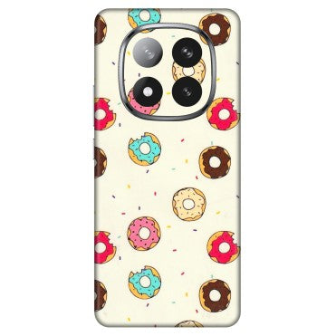 Xiaomi Redmi Phone Skins (All Models) - Mini Donuts Doodle Art - 3D Embossed Finish (L-122) Redmi Note 14 Pro Plus 5G