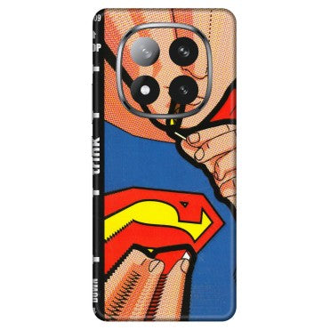 Xiaomi Redmi Phone Skins (All Models) - Superman Sutta - 3D Embossed Finish (L-130) Redmi Note 14 Pro Plus 5G