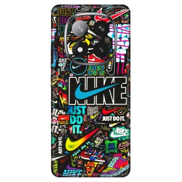 Xiaomi Redmi Phone Skins (All Models) - Just Do It Doodles - 3D Embossed Finish (L-166) Redmi Note 14 Pro Plus 5G