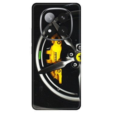 Xiaomi Redmi Phone Skins (All Models) - Ferrari Wheel Alloy - 3D Embossed Finish (L-173) Redmi Note 14 Pro Plus 5G