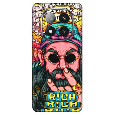 Xiaomi Redmi Phone Skins (All Models) - Battle King Dude Face - 3D Embossed Finish (L-178) Redmi Note 14 Pro Plus 5G