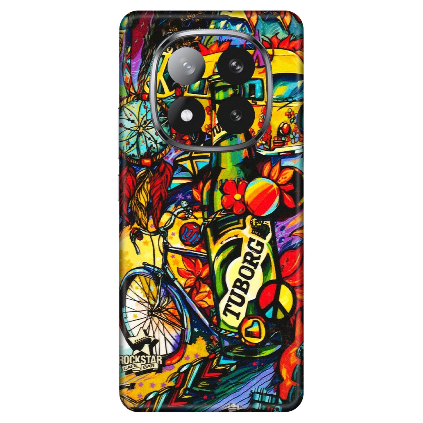 Xiaomi Redmi Phone Skins (All Models) - Cool Beer Bottle - 3D Embossed Finish (L-193) Redmi Note 14 Pro Plus 5G