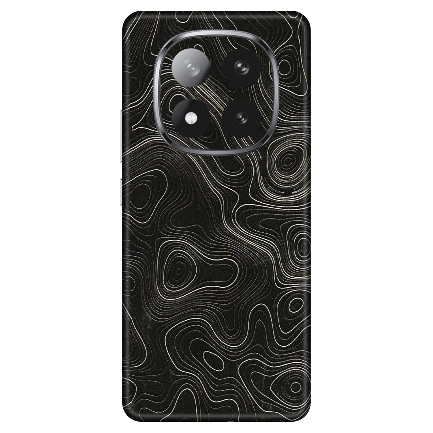 Xiaomi Redmi Phone Skins (All Models) - Black Swirl - 3D Embossed Finish (L-196) Redmi Note 14 Pro Plus 5G