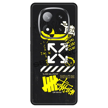 Xiaomi Redmi Phone Skins (All Models) - Anti Social Graffiti - 3D Embossed Finish (L-198) Redmi Note 14 Pro Plus 5G