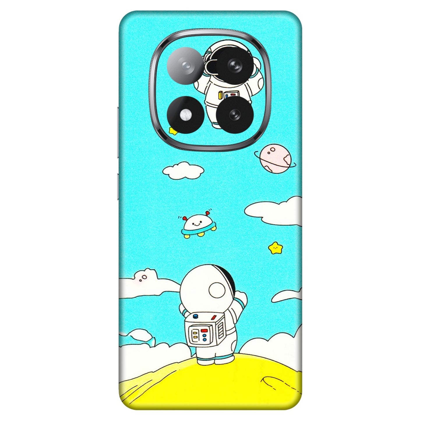Xiaomi Redmi Phone Skins (All Models) - Blue Skies Astro Float - 3D Embossed Finish (L-230) Redmi Note 14 Pro Plus 5G