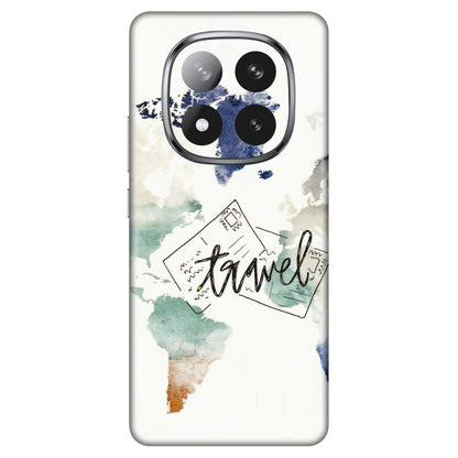 Xiaomi Redmi Phone Skins (All Models) - Travel The World - 3D Embossed Finish (L-232) Redmi Note 14 Pro Plus 5G