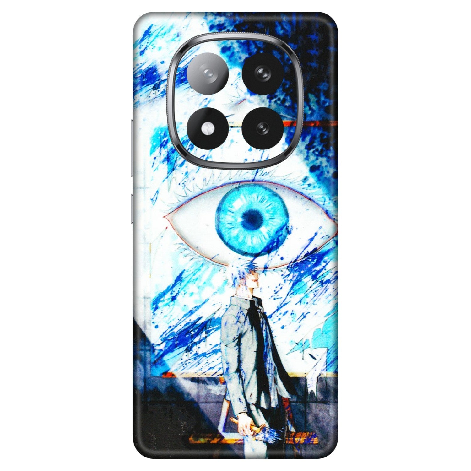 Xiaomi Redmi Phone Skins (All Models) - Gojo Satoru evil eye - 3D Embossed Finish (L-239) Redmi Note 14 Pro Plus 5G