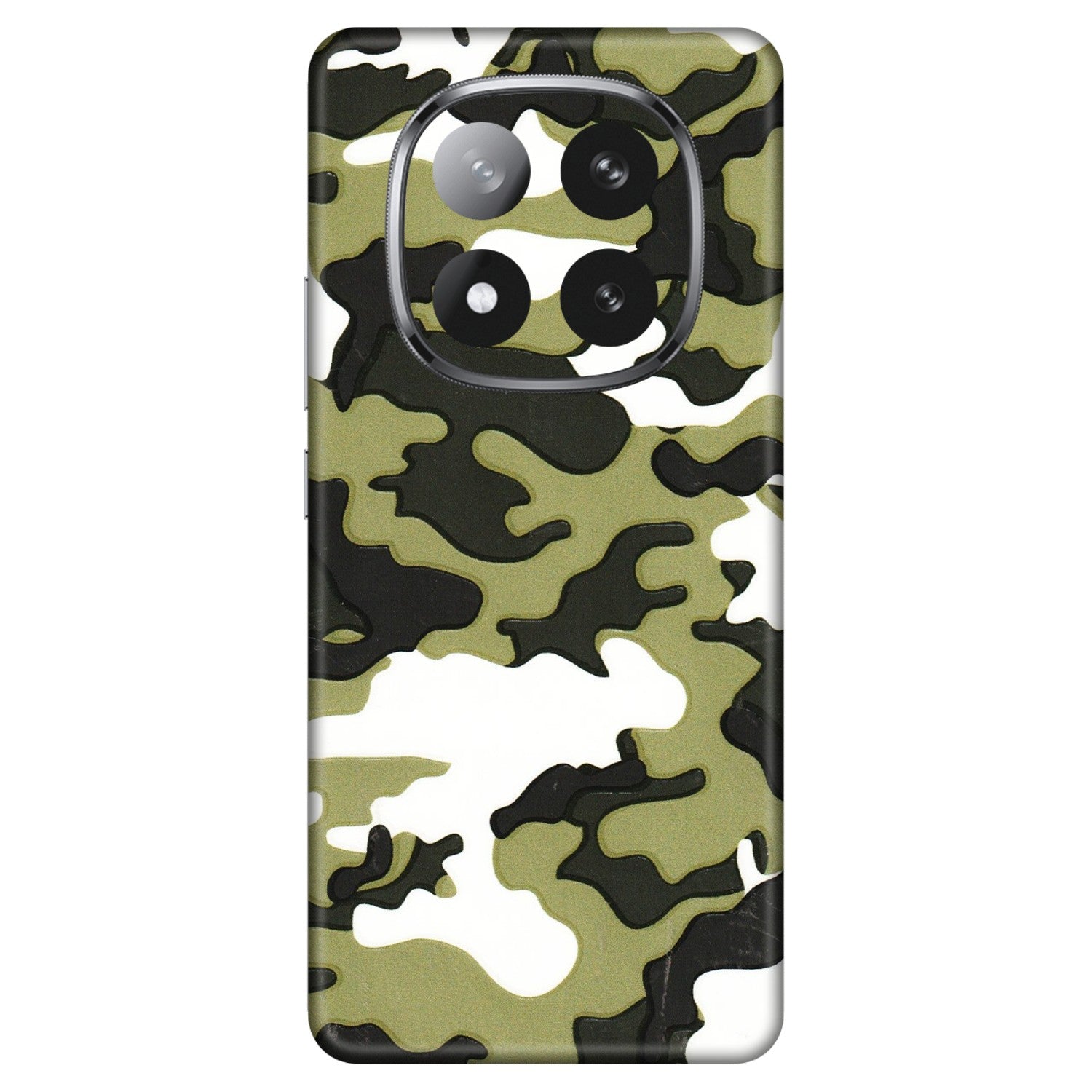 Xiaomi Redmi Phone Skins (All Models) - Camouflages White And Green - 3D Embossed Finish (L-243) Redmi Note 14 Pro Plus 5G
