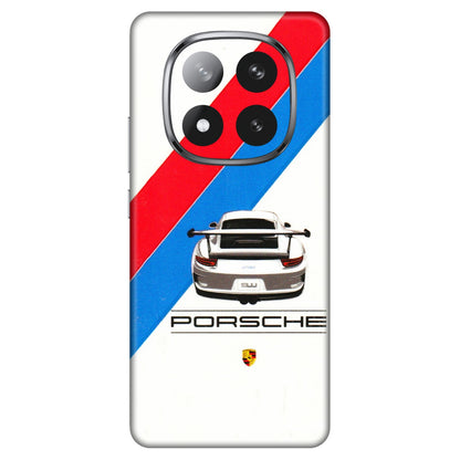 Xiaomi Redmi Phone Skins (All Models) - Porche Car Sober Logo - 3D Embossed Finish (L-248) Redmi Note 14 Pro Plus 5G