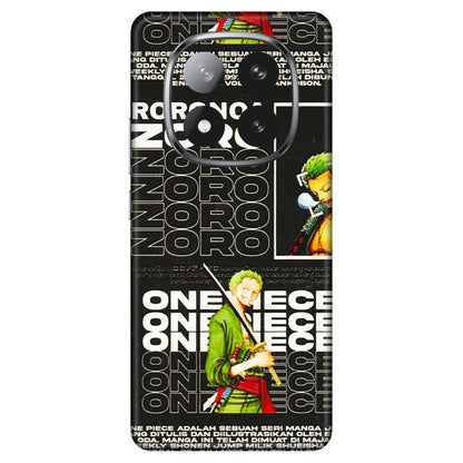 Xiaomi Redmi Phone Skins (All Models) - One Piece Zoro - 3D Embossed Finish (L-250) Redmi Note 14 Pro Plus 5G