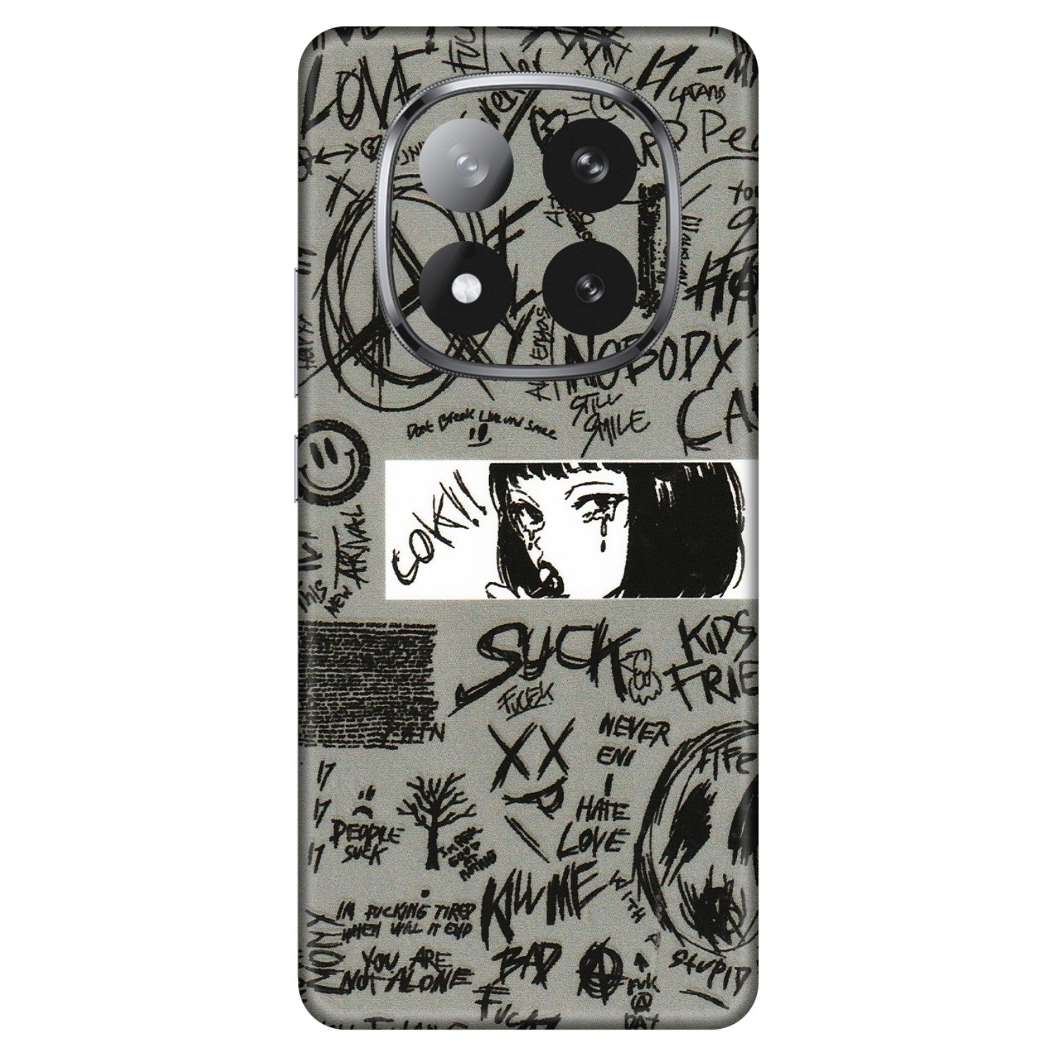 Xiaomi Redmi Phone Skins (All Models) - Never Have Love Anime - 3D Embossed Finish (L-260) Redmi Note 14 Pro Plus 5G