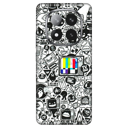 Xiaomi Redmi Phone Skins (All Models) - Doodles Positive Art - 3D Embossed Finish (L-263) Redmi Note 14 Pro Plus 5G