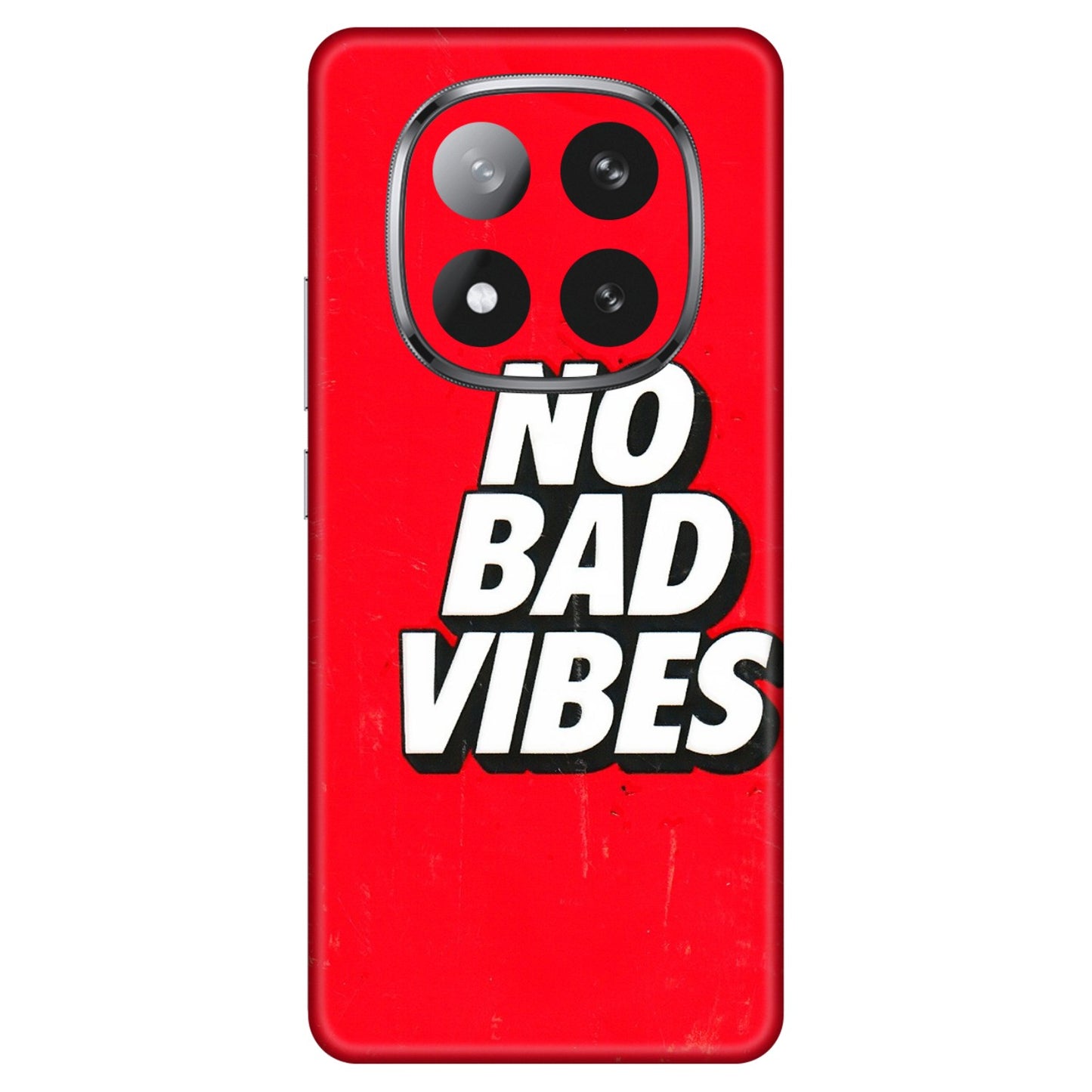 Xiaomi Redmi Phone Skins (All Models) - No Bad Vibes - 3D Embossed Finish (L-280) Redmi Note 14 Pro Plus 5G