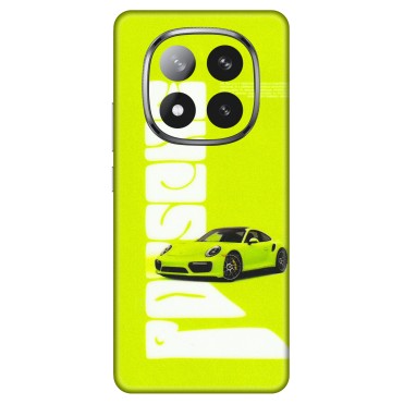 Xiaomi Redmi Phone Skins (All Models) - Lime Green Porche - 3D Embossed Finish (L-30) Redmi Note 14 Pro Plus 5G