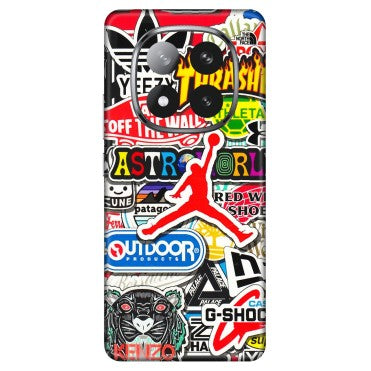 Xiaomi Redmi Phone Skins (All Models) - Multi Brands Sticker Graffiti - 3D Embossed Finish (L-37) Redmi Note 14 Pro Plus 5G