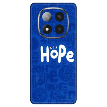 Xiaomi Redmi Phone Skins (All Models) - Hope Doodles Blue - 3D Embossed Finish (L-43) Redmi Note 14 Pro Plus 5G