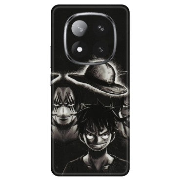 Xiaomi Redmi Phone Skins (All Models) - Black Luffy Hat - 3D Embossed Finish (L-57) Redmi Note 14 Pro Plus 5G
