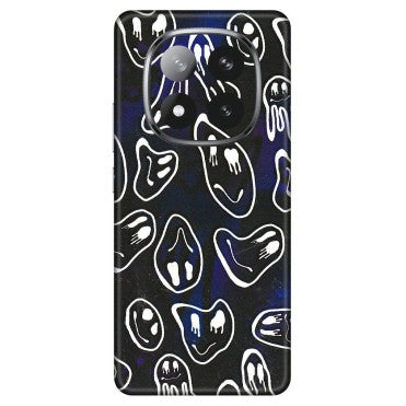 Xiaomi Redmi Phone Skins (All Models) - Distorted Smileys - 3D Embossed Finish (L-92) Redmi Note 14 Pro Plus 5G