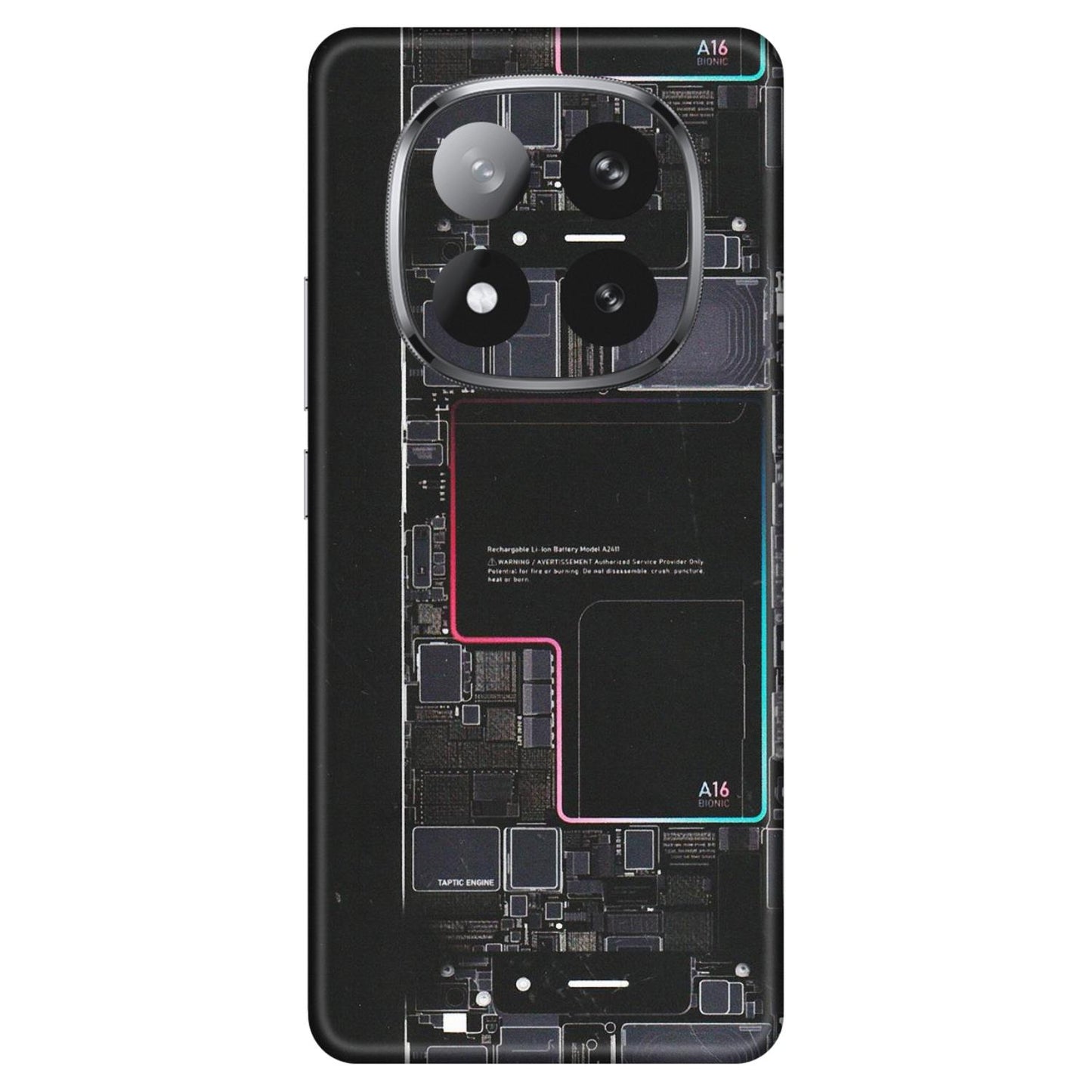 Xiaomi Redmi Phone Skins (All Models) - Motherboard Circuit Layout - Matte Finish (M-117) Redmi Note 14 Pro Plus 5G