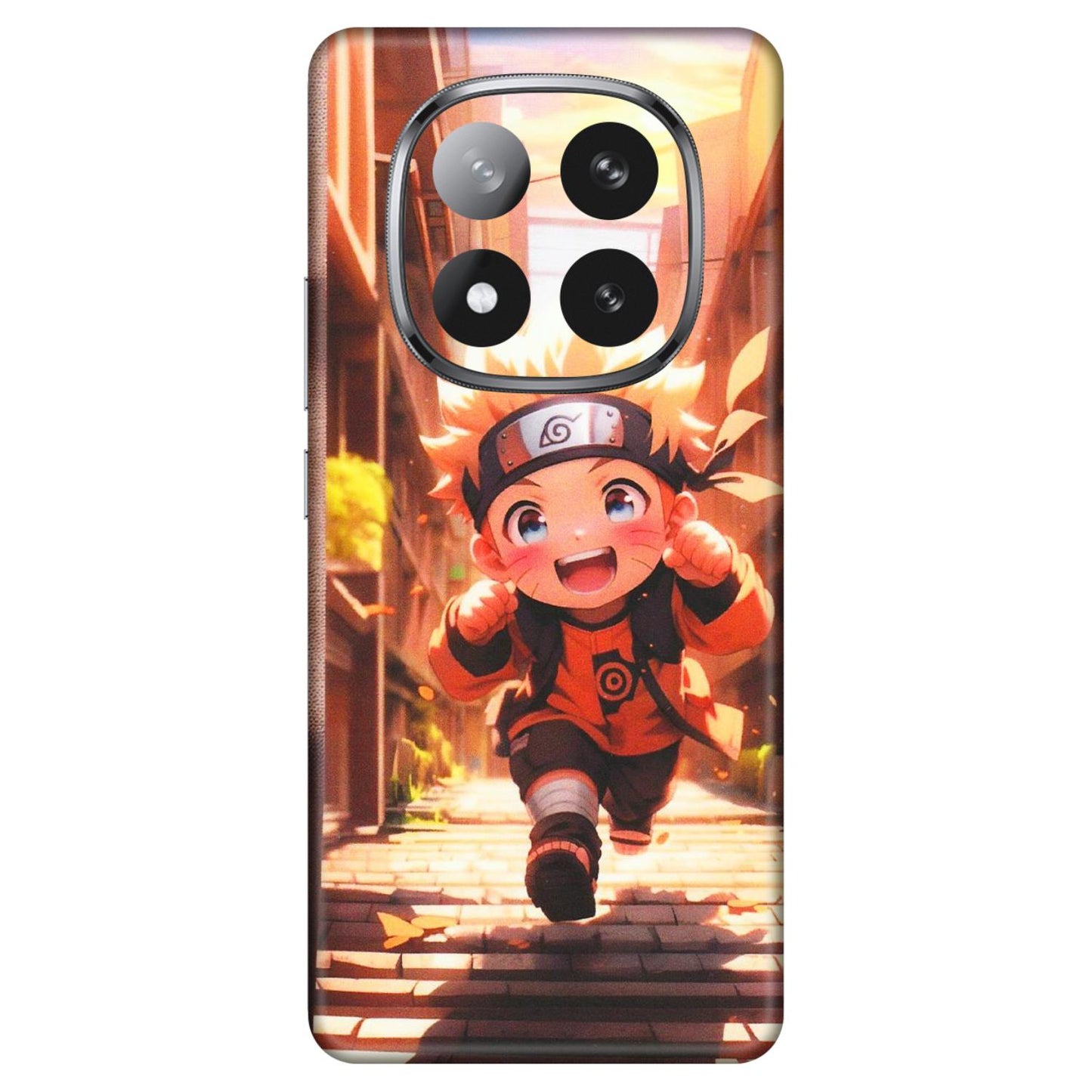 Xiaomi Redmi Phone Skins (All Models) - Naruto Cute Toon Running - Matte Finish (M-04) Redmi Note 14 Pro Plus 5G