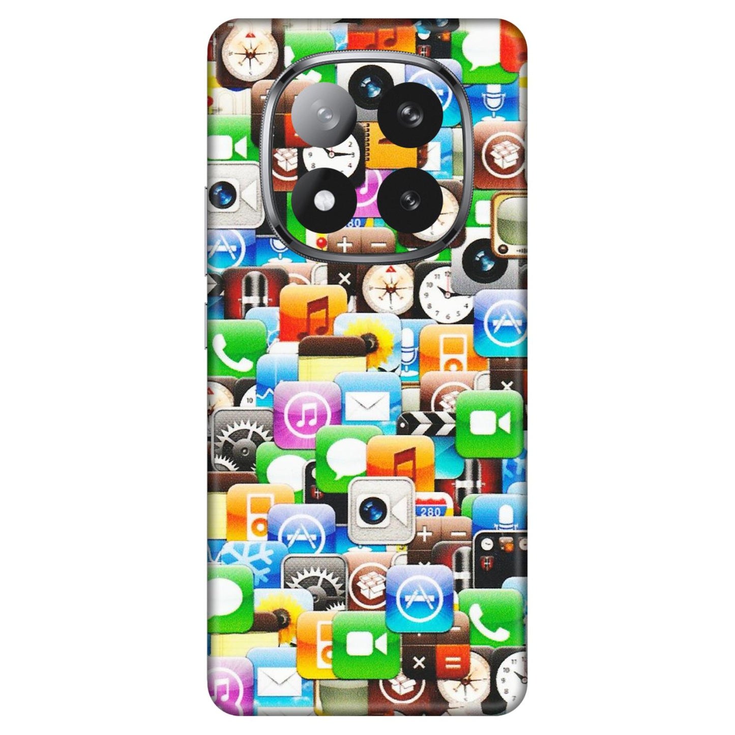 Xiaomi Redmi Phone Skins (All Models) - All Apple Icons - Matte Finish (M-93) Redmi Note 14 Pro Plus 5G