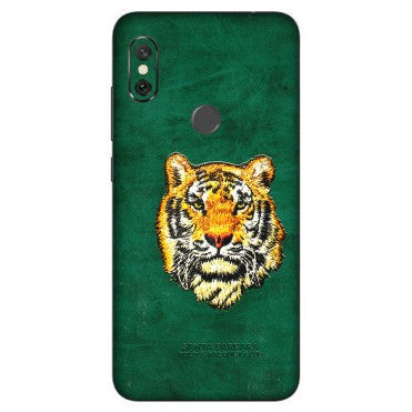 Xiaomi Redmi Phone Skins (All Models) - Leather Feel Tiger - 3D Embossed Finish (L-111) Redmi Note 6 Pro