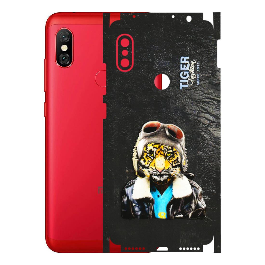Xiaomi Redmi Phone Skins (All Models) - Rider Tiger - 3D Embossed Finish (L-113) Redmi Note 6 Pro